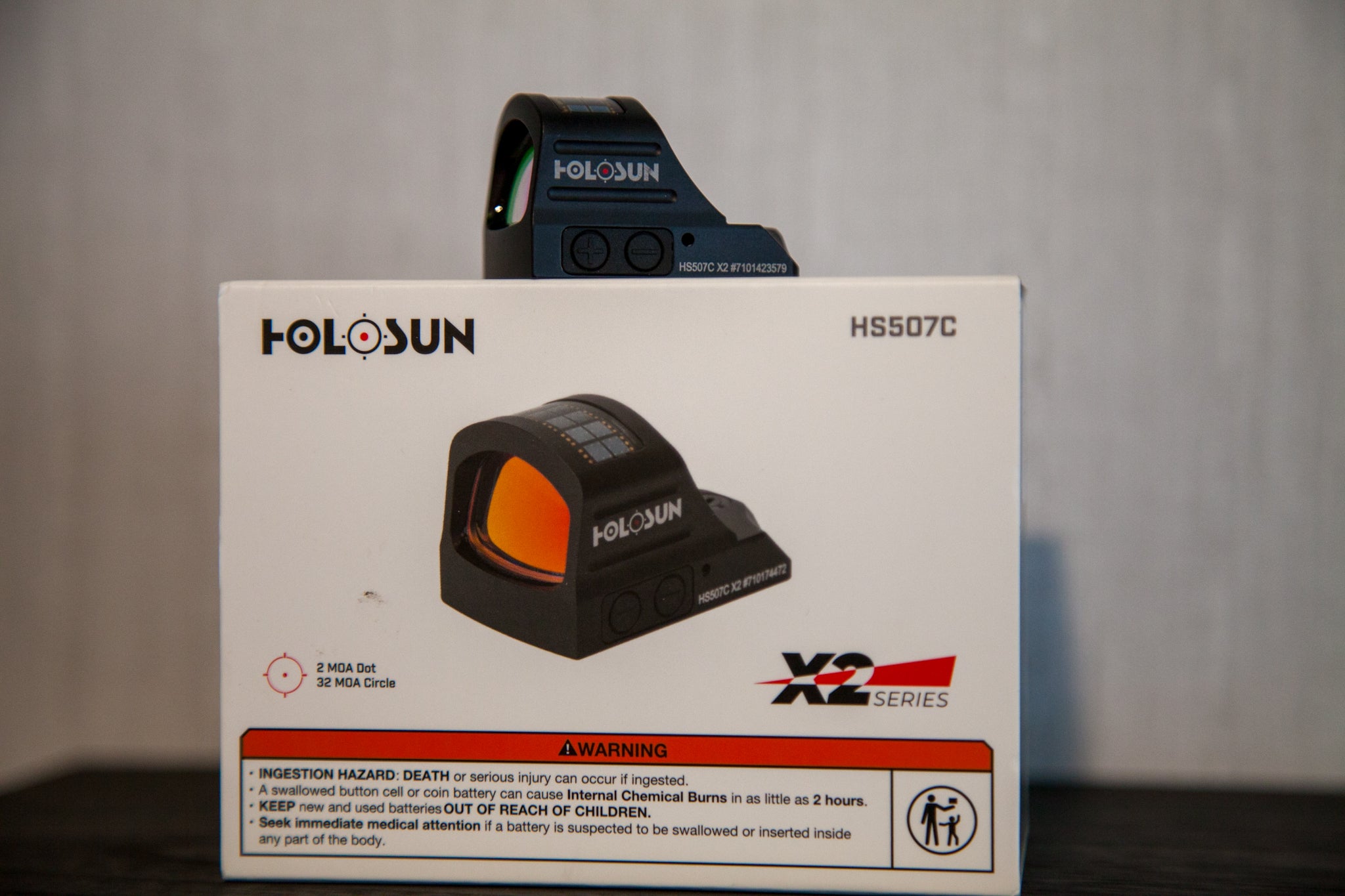 Holosun 507C Red 32 MOA circle w/ 2 MOA Dot
