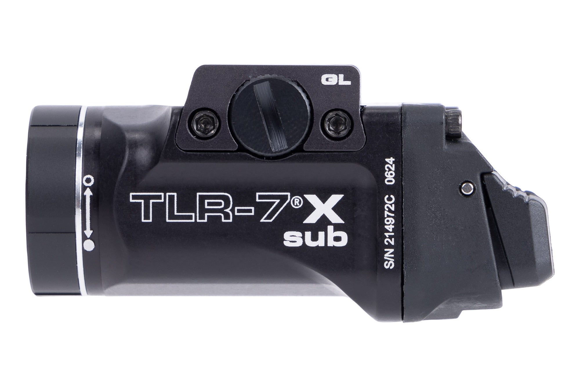 Streamlight TLR-7 X Sub Multi-Fuel Ultra Compact Pistol Light - fits GLOCK 43X MOS/48 MOS - 500 Lumens - CR123A - Black