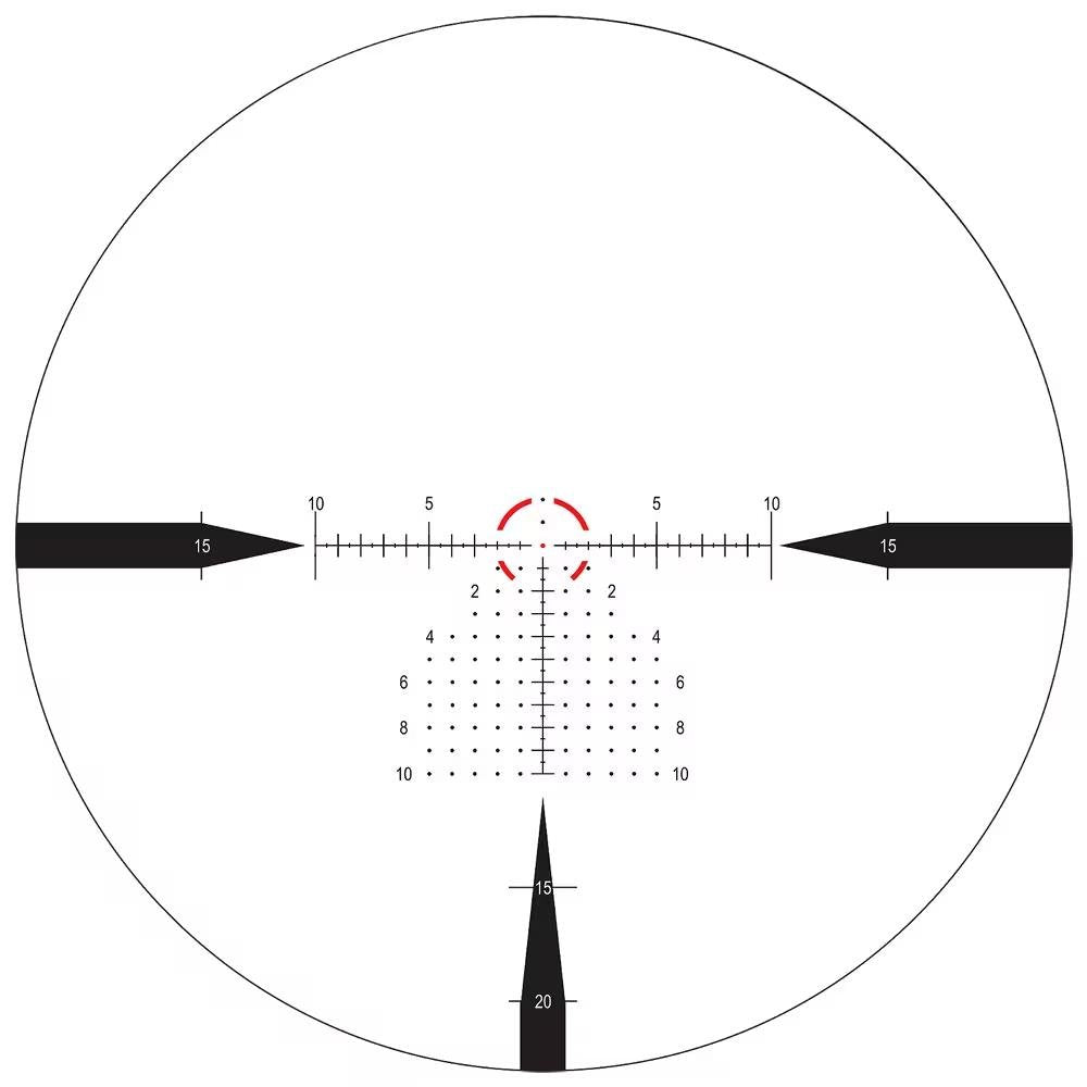 Nightforce NX8 1-8x24mm F1 .2 MRAD PTL FC-DMX Riflescope w/Capped E/W C654