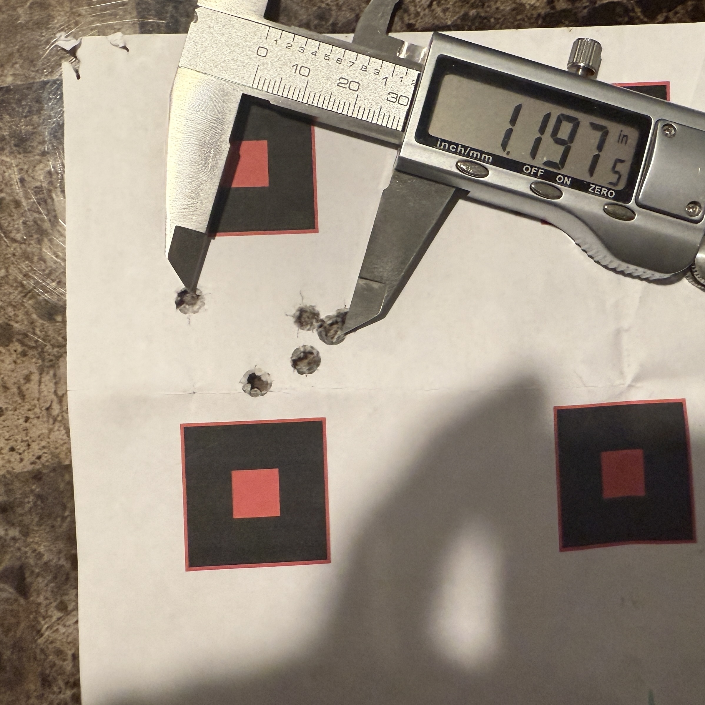 6mm arc group with handloaded 80gr ELD-VT printing approx. 1.2
